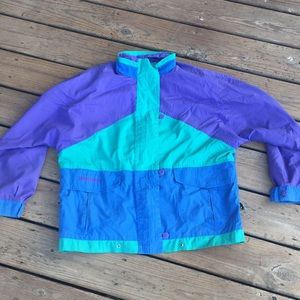 VINTAGE COLOR BLOCK LIGHT JACKET